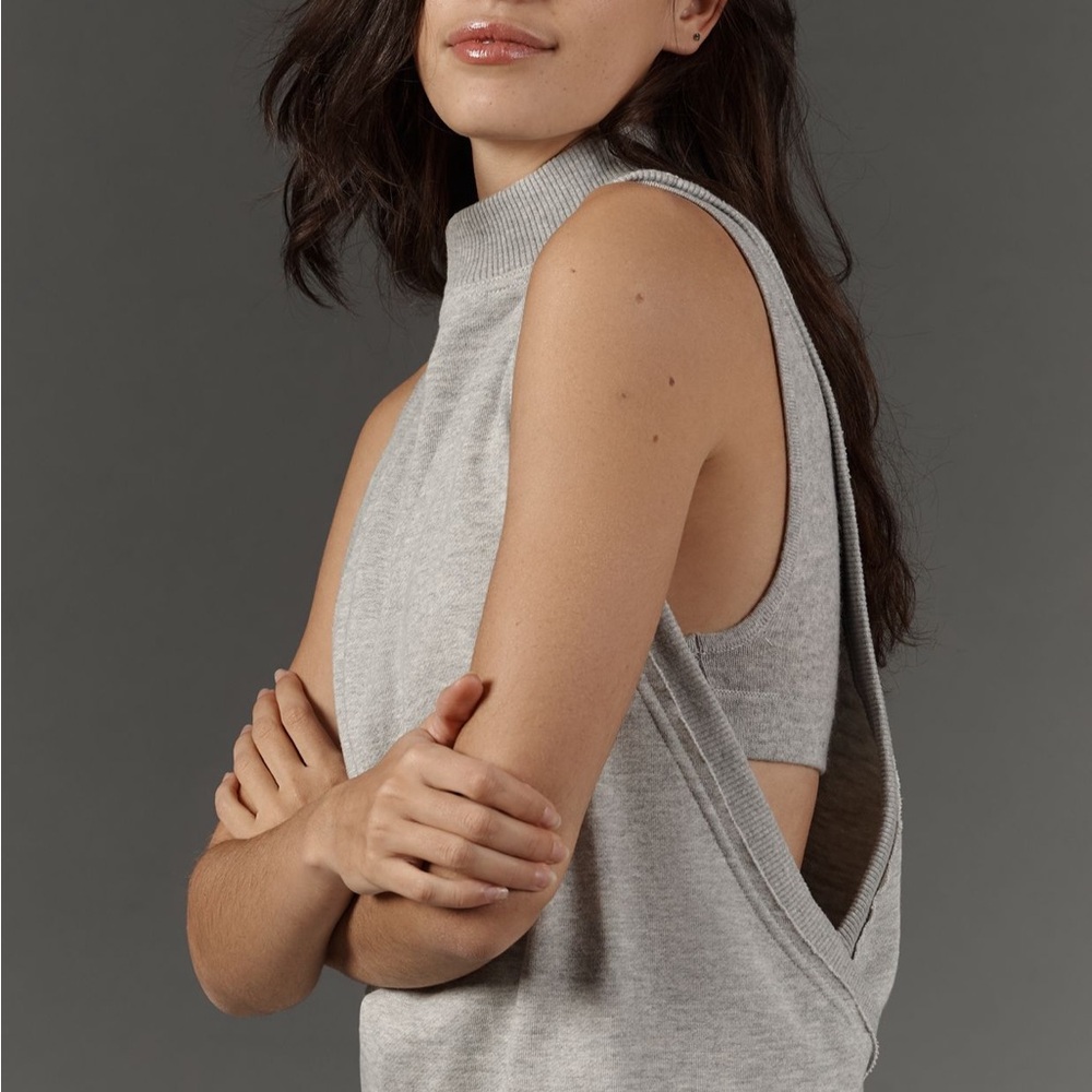 Pilcro Light Gray Muscle Tee